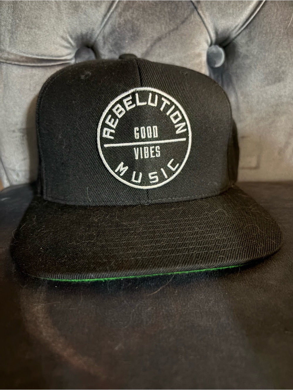 Rebelution "Good Vibes Music" Black Snapback Hat
